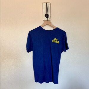 AMERICAN APPAREL • Blue and Yellow Short Sleeve Do GoodTee